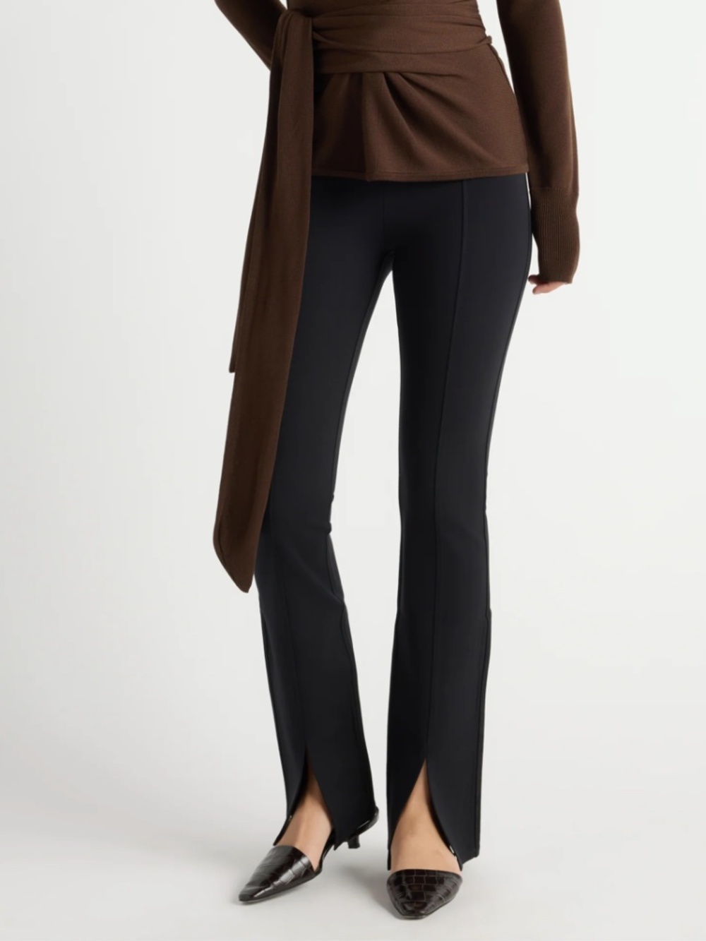 Modern Citizen Women's Cass Front-Split Ponte Stretch Pant